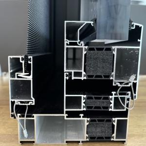 AMJ 136T Thermally Broken Outward Casement Window with Inward Openable Screen--Cross Section