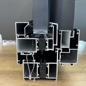 AMJ 65T Thermally Broken Inward Casement Window with Fixed Screen--Cross Section