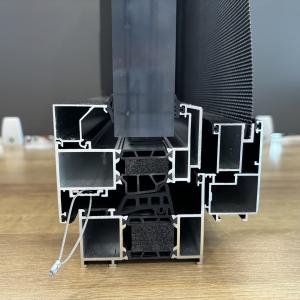 AMJ 80T Thermally Broken Inward Casement Window with Fixed Screen--Cross Section