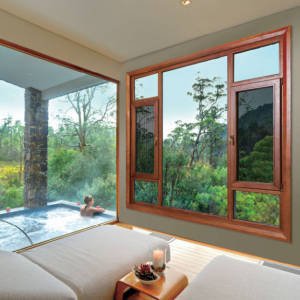AMJ102 Thermally Broken Aluminium-clad Wood Tilt&Turn Window