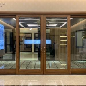 AMJ178 Thermally Broken Bridge Aluminium-clad Wood Lift-Sliding Door